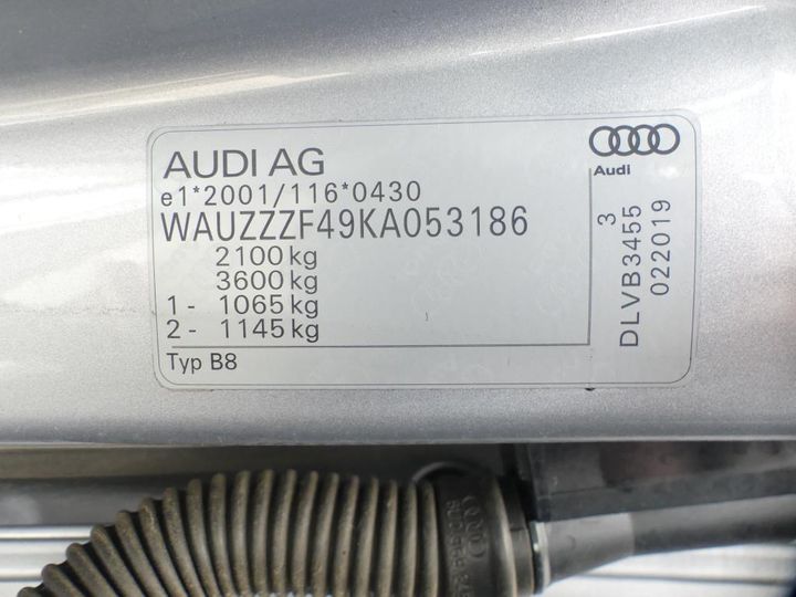 Photo 2 VIN: WAUZZZF49KA053186 - AUDI A4 AVANT 