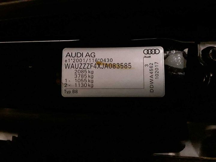 Photo 12 VIN: WAUZZZF4XJA083585 - AUDI A4 2.0 TFSI QUATTRO 