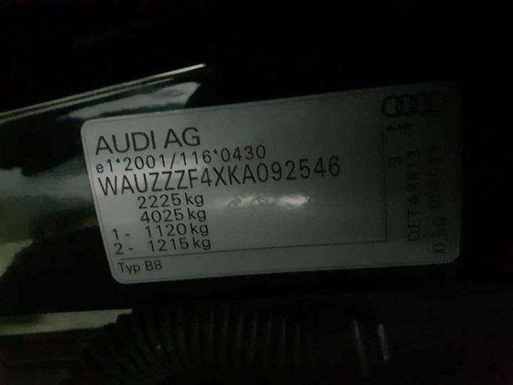 Photo 13 VIN: WAUZZZF4XKA092546 - AUDI A4 AVANT 40 TDI S 