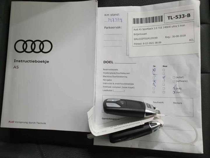 Photo 19 VIN: WAUZZZF55JA129199 - AUDI A5 SPORTBACK 