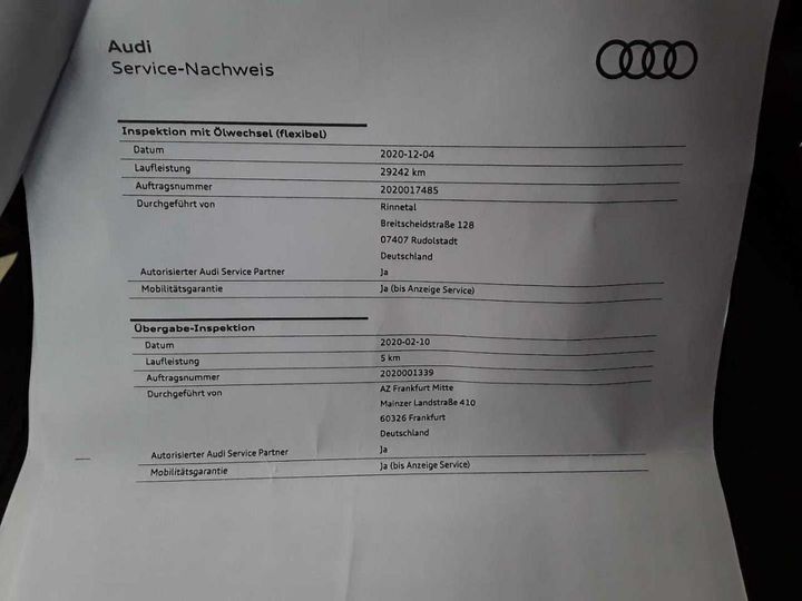 Photo 27 VIN: WAUZZZF55KA096979 - AUDI A5 SPORTBACK 40 TDI 