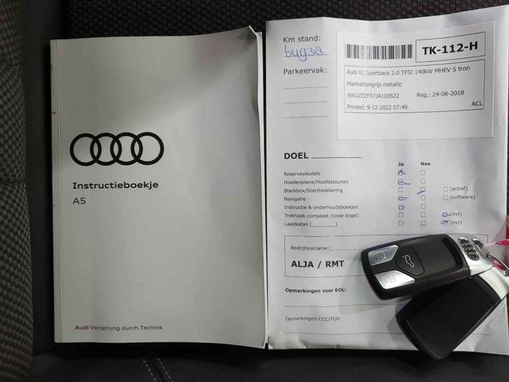 Photo 16 VIN: WAUZZZF57JA109522 - AUDI A5 SPORTBACK 