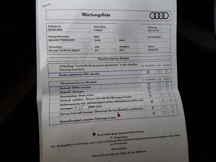 Photo 32 VIN: WAUZZZFY0H2034239 - AUDI Q5 