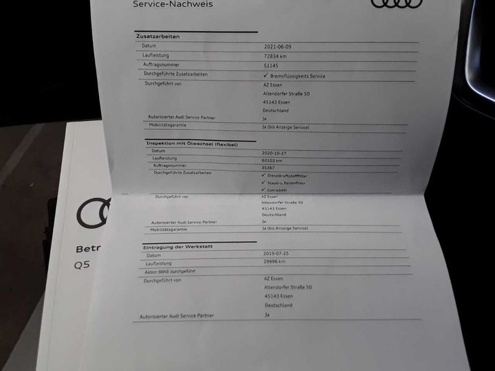 Photo 28 VIN: WAUZZZFY0J2167749 - AUDI Q5 2.0 TDI QUATTRO S 