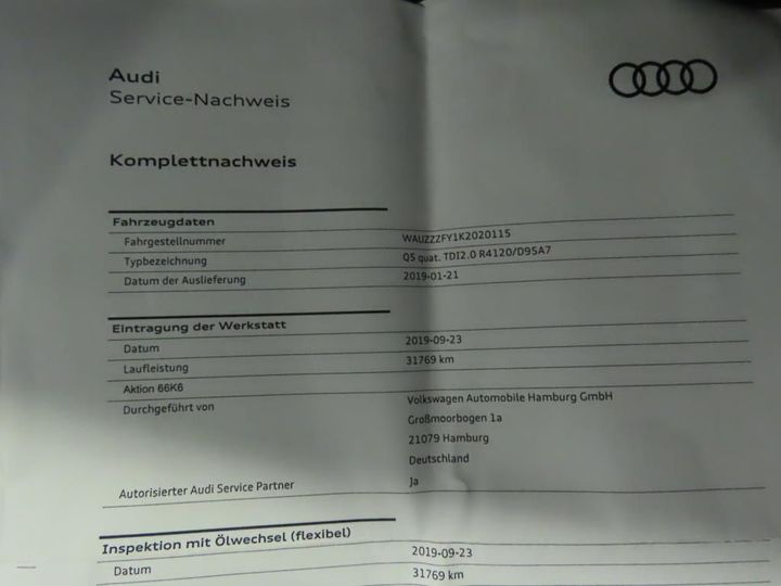 Photo 4 VIN: WAUZZZFY1K2020115 - AUDI Q5 