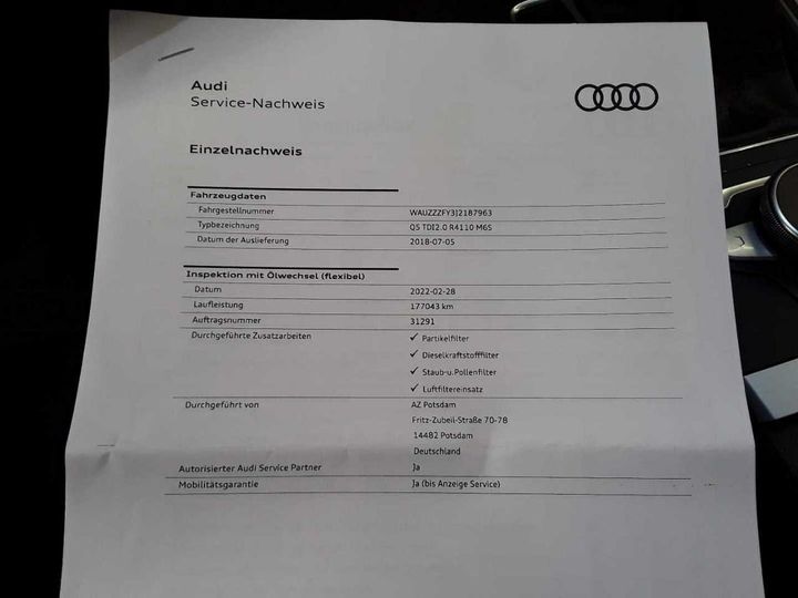 Photo 33 VIN: WAUZZZFY3J2187963 - AUDI Q5 2.0 TDI 