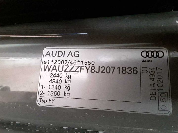 Photo 13 VIN: WAUZZZFY8J2071836 - AUDI Q5 2.0 TDI QUATTRO S 