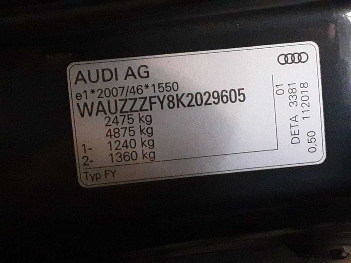 Photo 12 VIN: WAUZZZFY8K2029605 - AUDI Q5 40 TDI QUATTRO S 