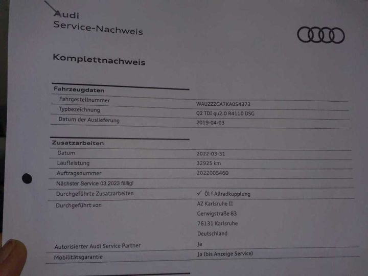 Photo 14 VIN: WAUZZZGA7KA054373 - AUDI Q2 