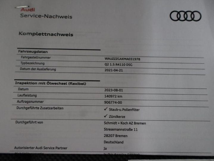 Photo 11 VIN: WAUZZZGAXMA031978 - AUDI Q2 