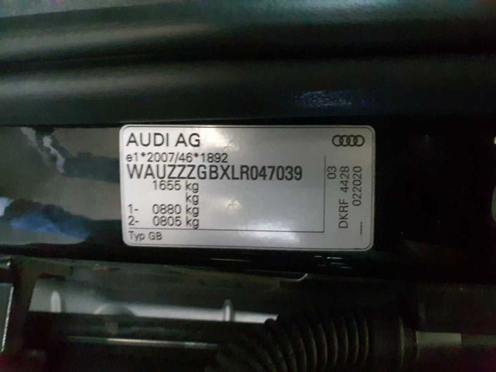 Photo 11 VIN: WAUZZZGBXLR047039 - AUDI A1 SPORTBACK (GBA)(09.2018-&GT) 