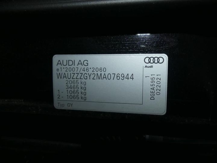 Photo 10 VIN: WAUZZZGY2MA076944 - AUDI A3 SPORTBACK 