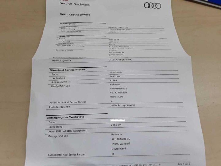 Photo 19 VIN: WAUZZZGY2MA092271 - AUDI A3 SPORTBACK 