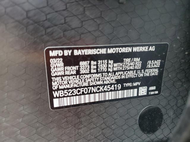 Photo 12 VIN: WB523CF07NCK45419 - BMW IX XDRIVE5 