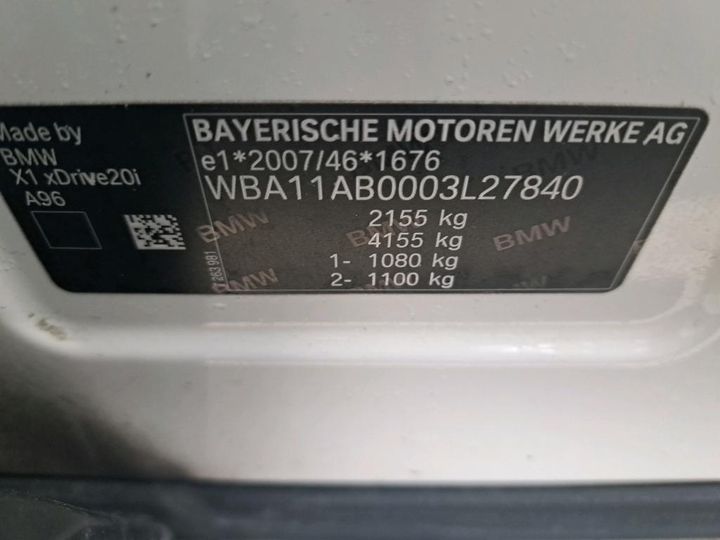 Photo 3 VIN: WBA11AB0003L27840 - BMW X1 