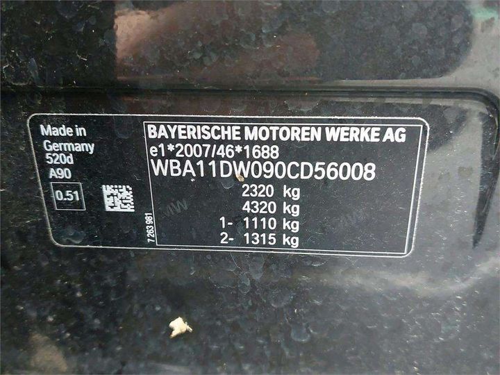 Photo 7 VIN: WBA11DW090CD56008 - BMW SRIE 5 