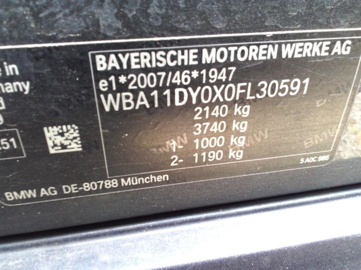 Photo 9 VIN: WBA11DY0X0FL30591 - BMW SERIE 3 