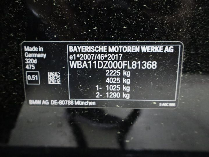 Photo 12 VIN: WBA11DZ000FL81368 - BMW 320D 