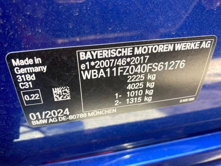 Photo 24 VIN: WBA11FZ040FS61276 - BMW 318D 