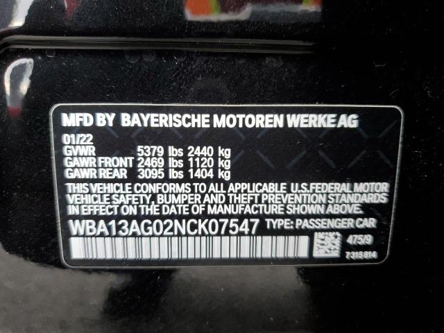 Photo 12 VIN: WBA13AG02NCK07547 - BMW 530E 