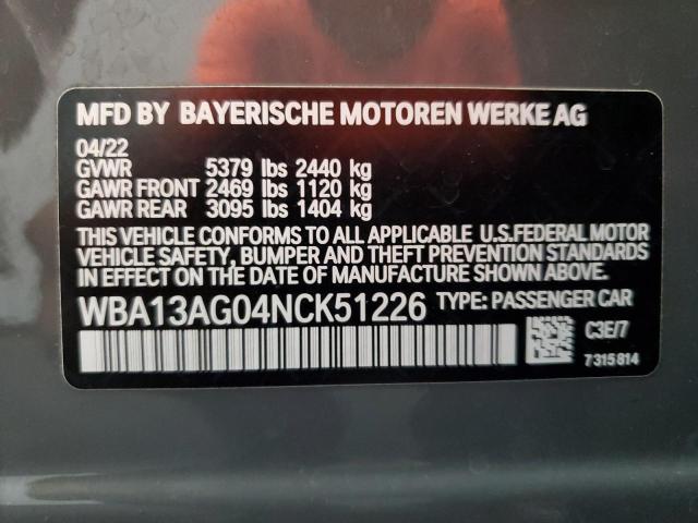 Photo 11 VIN: WBA13AG04NCK51226 - BMW 530E 