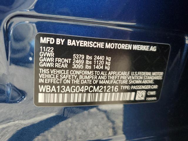 Photo 11 VIN: WBA13AG04PCM21216 - BMW 5 SERIES 