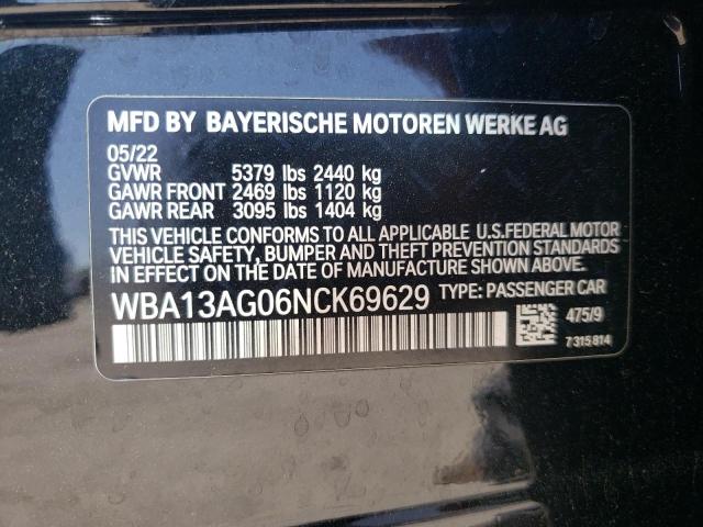 Photo 11 VIN: WBA13AG06NCK69629 - BMW 5 SERIES 