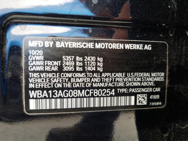 Photo 9 VIN: WBA13AG08MCF80254 - BMW 530E 