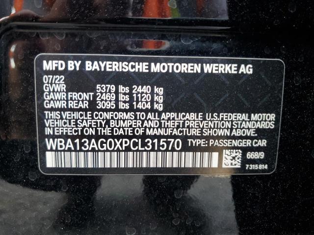 Photo 12 VIN: WBA13AG0XPCL31570 - BMW 530E 