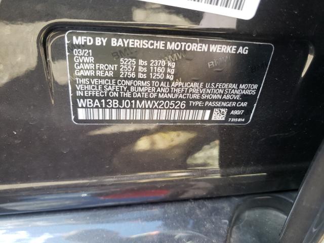 Photo 9 VIN: WBA13BJ01MWX20526 - BMW 530 XI 