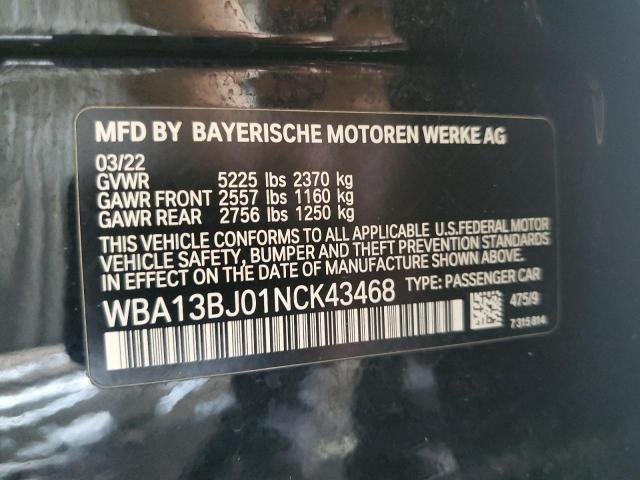 Photo 11 VIN: WBA13BJ01NCK43468 - BMW 530 XI 