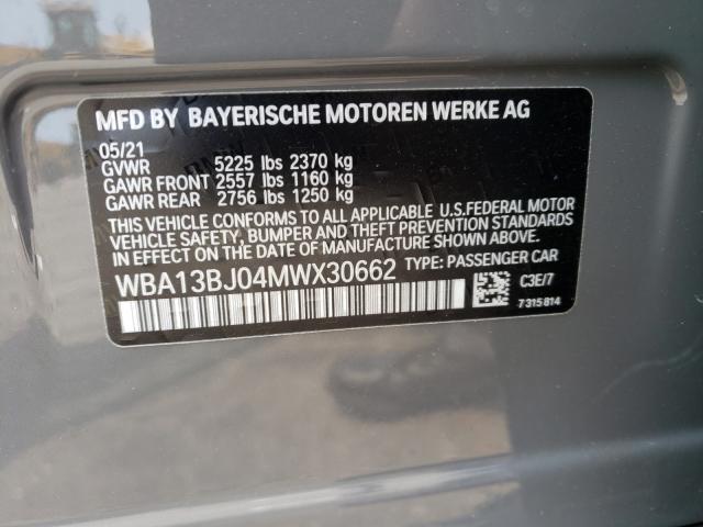 Photo 9 VIN: WBA13BJ04MWX30662 - BMW 530 XI 