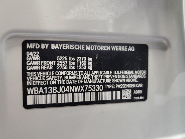 Photo 11 VIN: WBA13BJ04NWX75330 - BMW 530 XI 