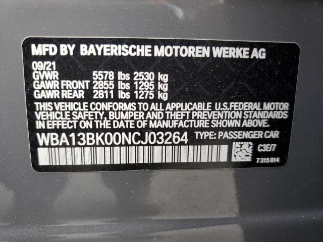 Photo 11 VIN: WBA13BK00NCJ03264 - BMW M550XI 