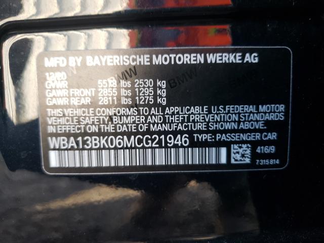 Photo 9 VIN: WBA13BK06MCG21946 - BMW M550XI 