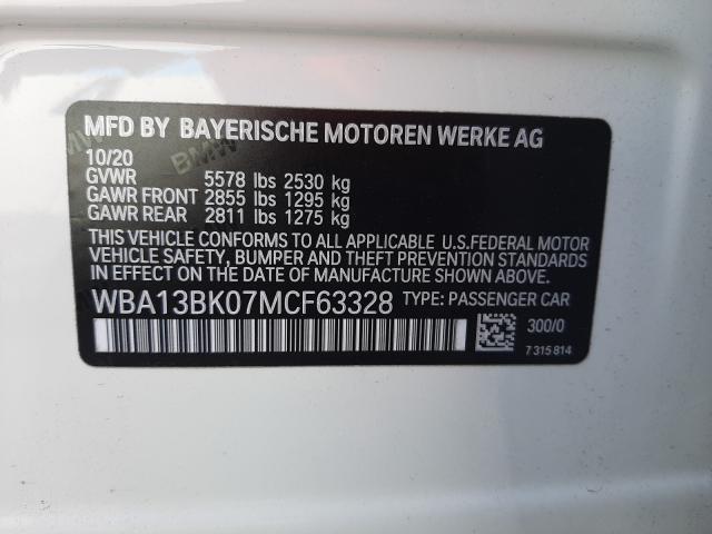 Photo 9 VIN: WBA13BK07MCF63328 - BMW M550XI 