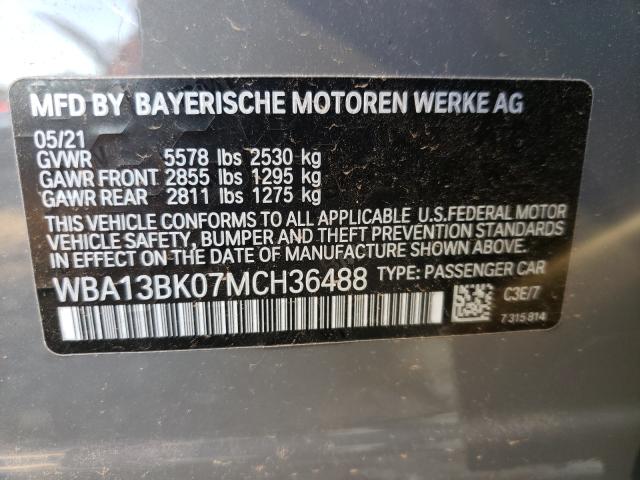 Photo 9 VIN: WBA13BK07MCH36488 - BMW M550XI 