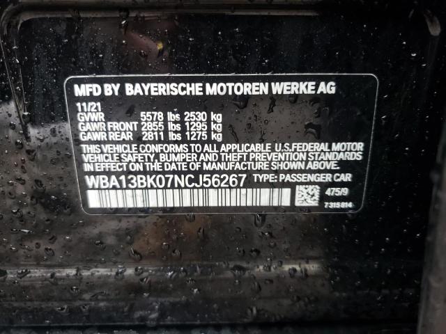 Photo 9 VIN: WBA13BK07NCJ56267 - BMW M550XI 