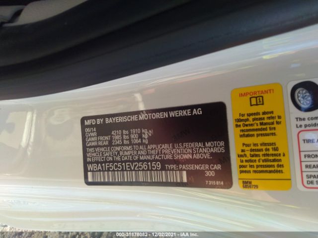 Photo 8 VIN: WBA1F5C51EV256159 - BMW 2 