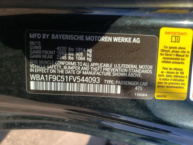 Photo 9 VIN: WBA1F9C51FV544093 - BMW 228 I SULE 