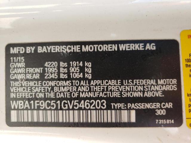 Photo 9 VIN: WBA1F9C51GV546203 - BMW 228 I SULE 