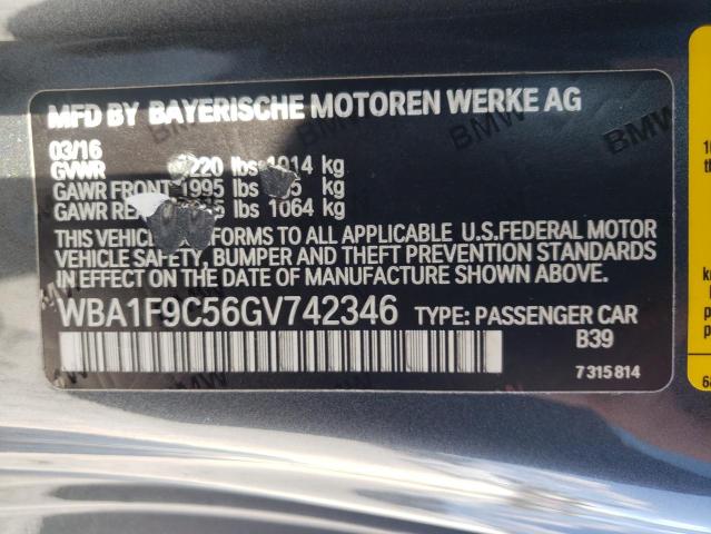 Photo 9 VIN: WBA1F9C56GV742346 - BMW 228 I SULE 