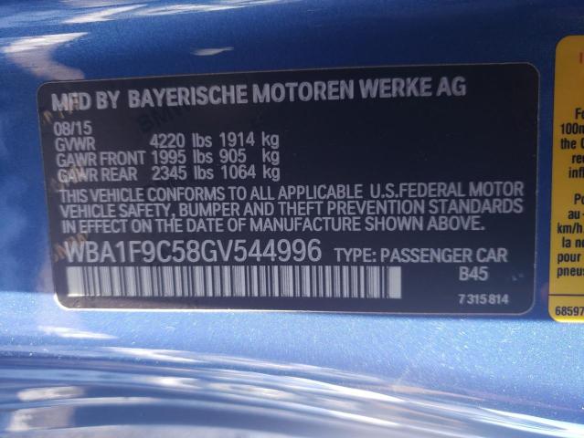 Photo 12 VIN: WBA1F9C58GV544996 - BMW 2 SERIES 