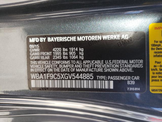 Photo 9 VIN: WBA1F9C5XGV544885 - BMW 228 I SULE 