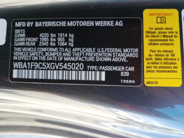 Photo 9 VIN: WBA1F9C5XGV545020 - BMW 228 I SULE 