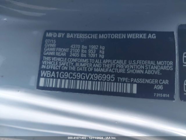 Photo 8 VIN: WBA1G9C59GVX96995 - BMW 228I 