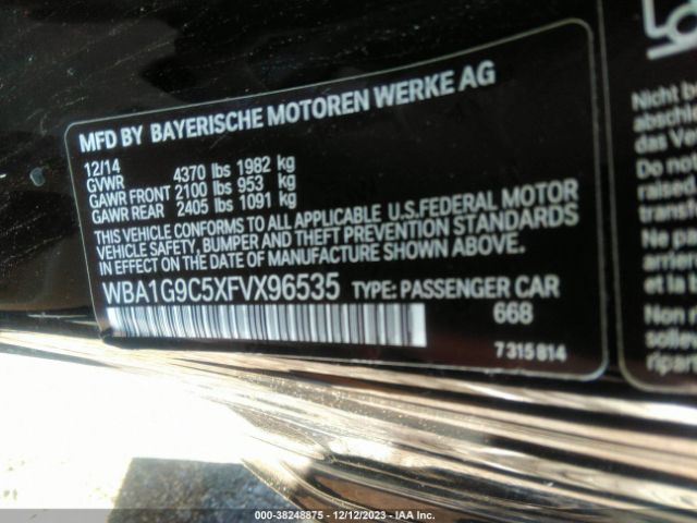 Photo 8 VIN: WBA1G9C5XFVX96535 - BMW 228I 