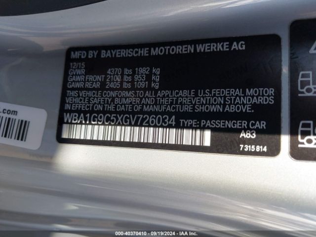 Photo 8 VIN: WBA1G9C5XGV726034 - BMW 228I 