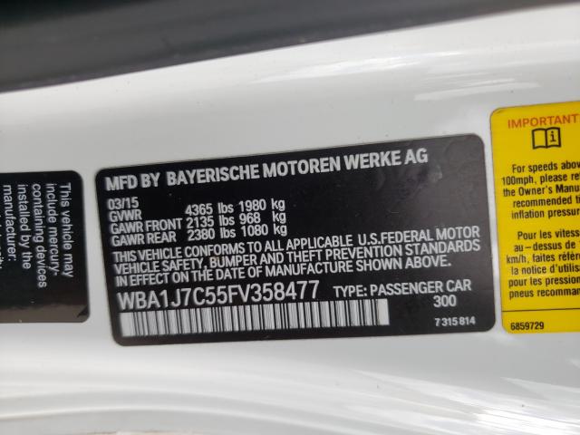 Photo 9 VIN: WBA1J7C55FV358477 - BMW M235I 