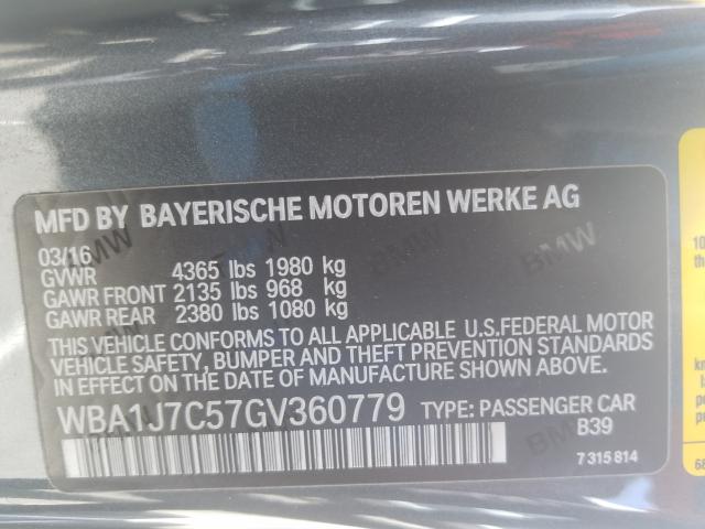 Photo 9 VIN: WBA1J7C57GV360779 - BMW M235I 